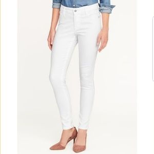 Old navy white rockstar clean slate denim size 12